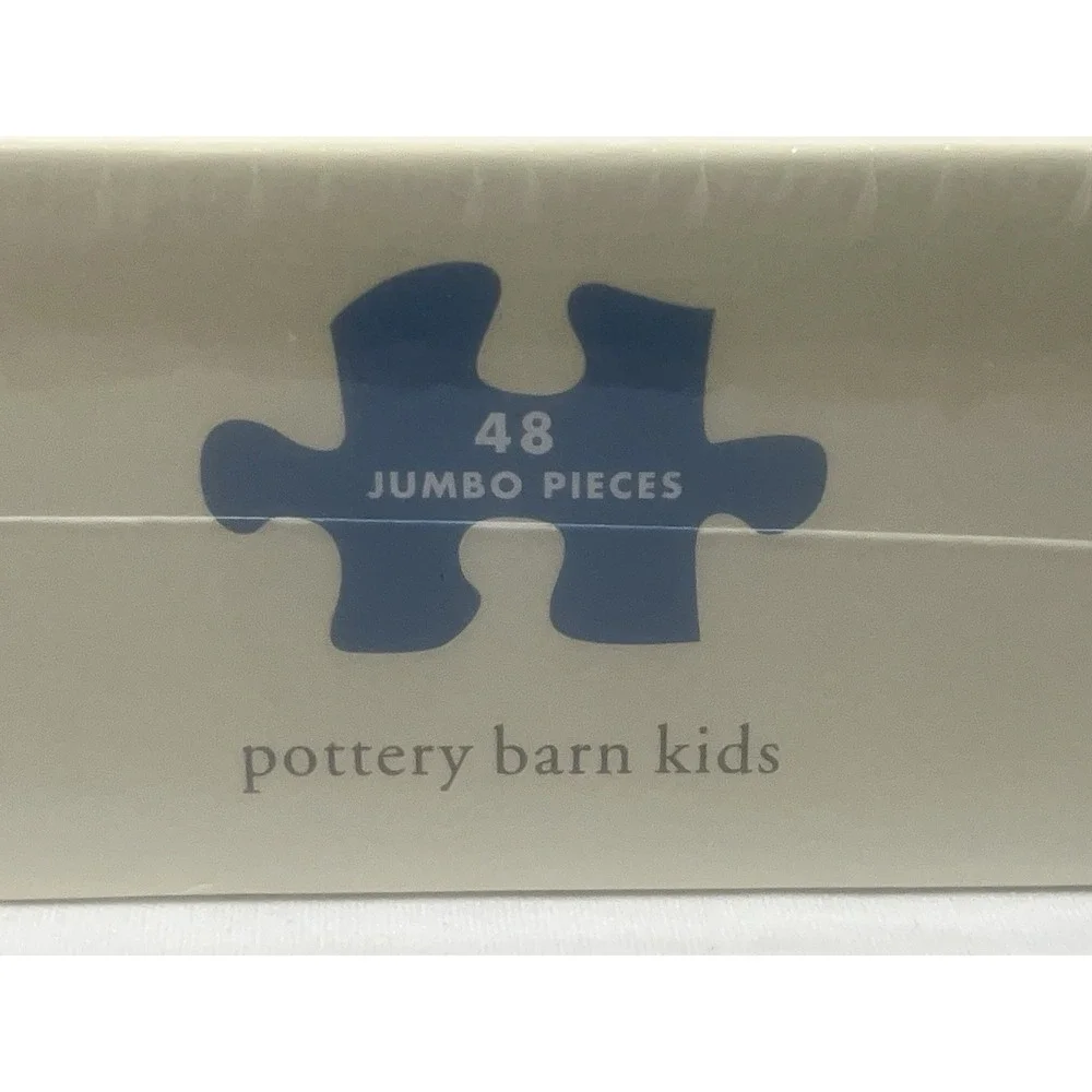 Pottery Barn Kids Pirate Puzzle Caribbean Map Adventure Homeschool Vintage Style